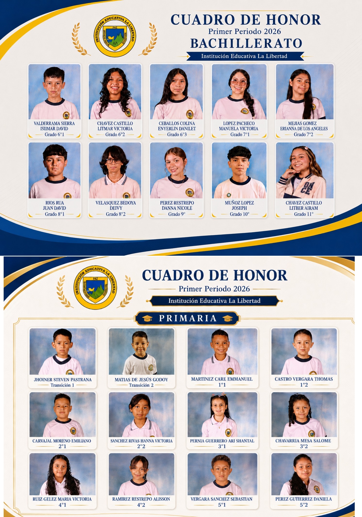 CUADRO DE HONOR